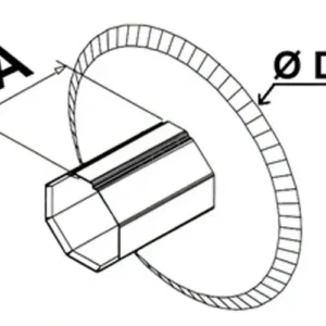 Flasques coulissantes pour tube ZF45 Ø 115 mm