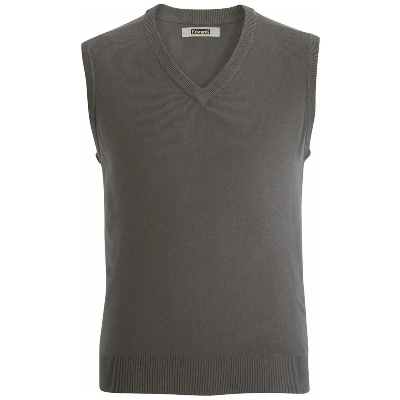 Edwards Unisex Charcoal Essential V-Neck Acrylic Vest