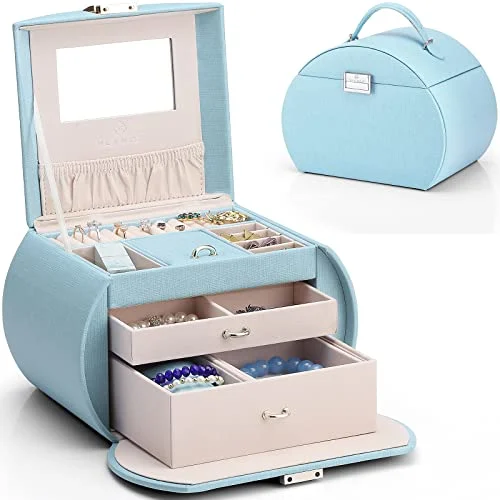 Jewelry Box with Mirror Drawers