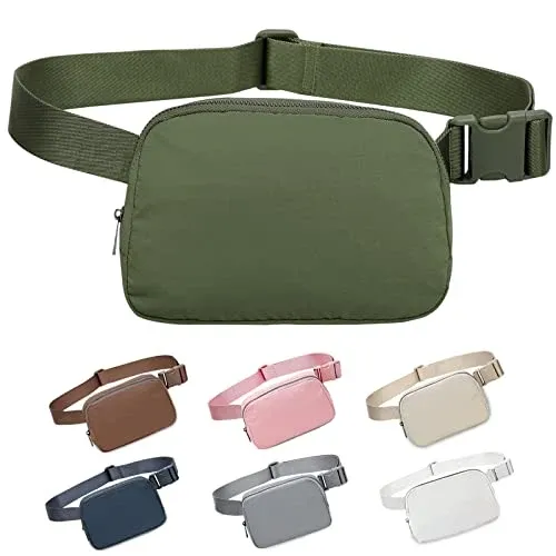 Belt Bag, Small Stylish Everywhere Fanny Pack with Adjustable Strap, Shoulder Bag Bags for Outdoor Fitness Hiking and Sports
