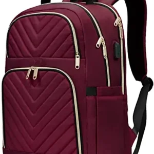 School Backpack Teenager with USB Charging Port, Laptop Backpack Stylish Daypack Waterproof for School
