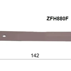 Attache de tablier à clipper pour tubes ZF Pour lame de 8 mm Lg 142 mm Zurfluh Feller