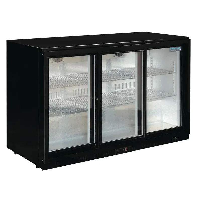 Polar G-Serie Barkühlschrank mit 3 Schiebetüren 330 Liter