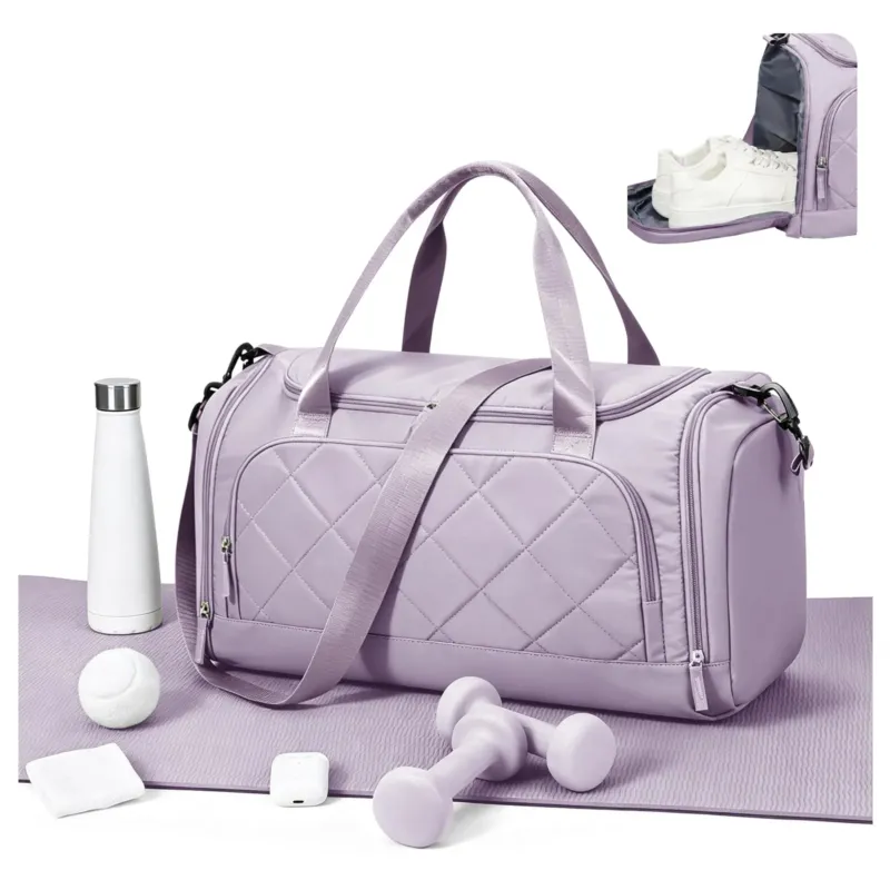 Sports Duffel Bag Sports Bag with Shoe Compartment & Wet Compartment