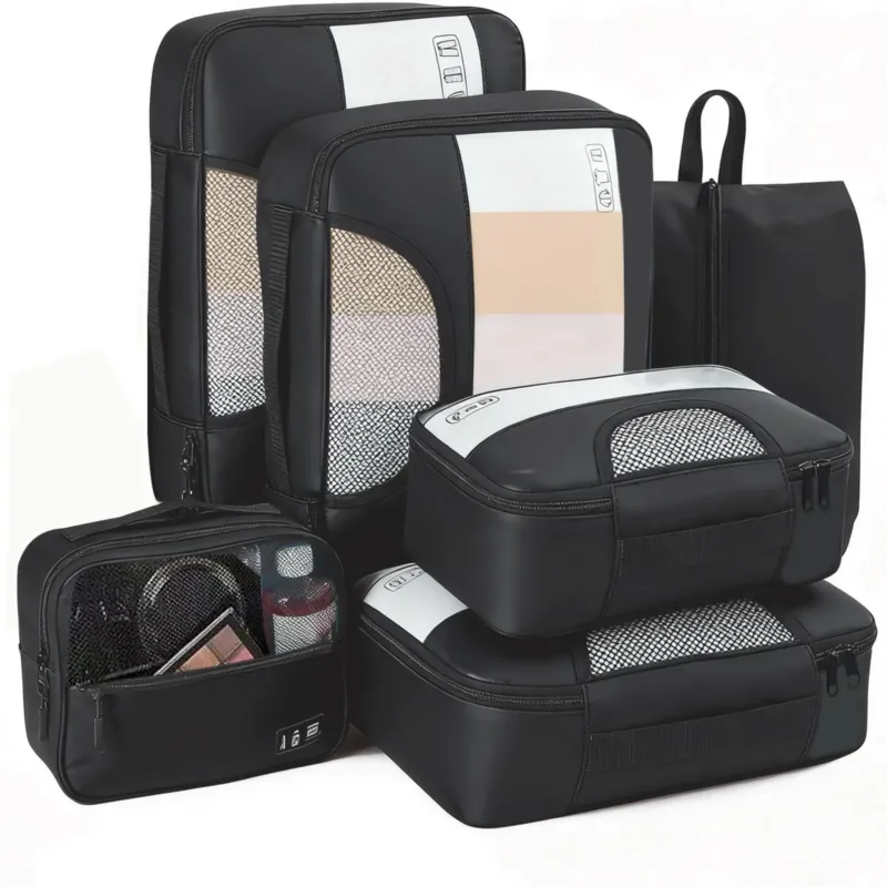 6-piece Suitcase Organizer Set for Suitcase & Backpack