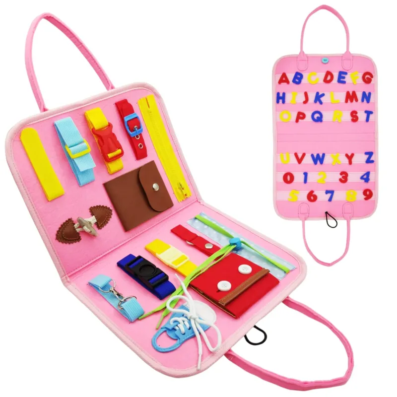 Activity Board Toy, Busy Board for Children, Learning Toddlers Motor Skills Board