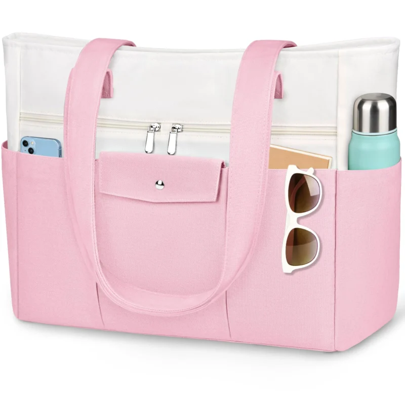 Large Tote Bag XXL with Zip - Handbag & Beach Bag, Waterproof Inner Bag