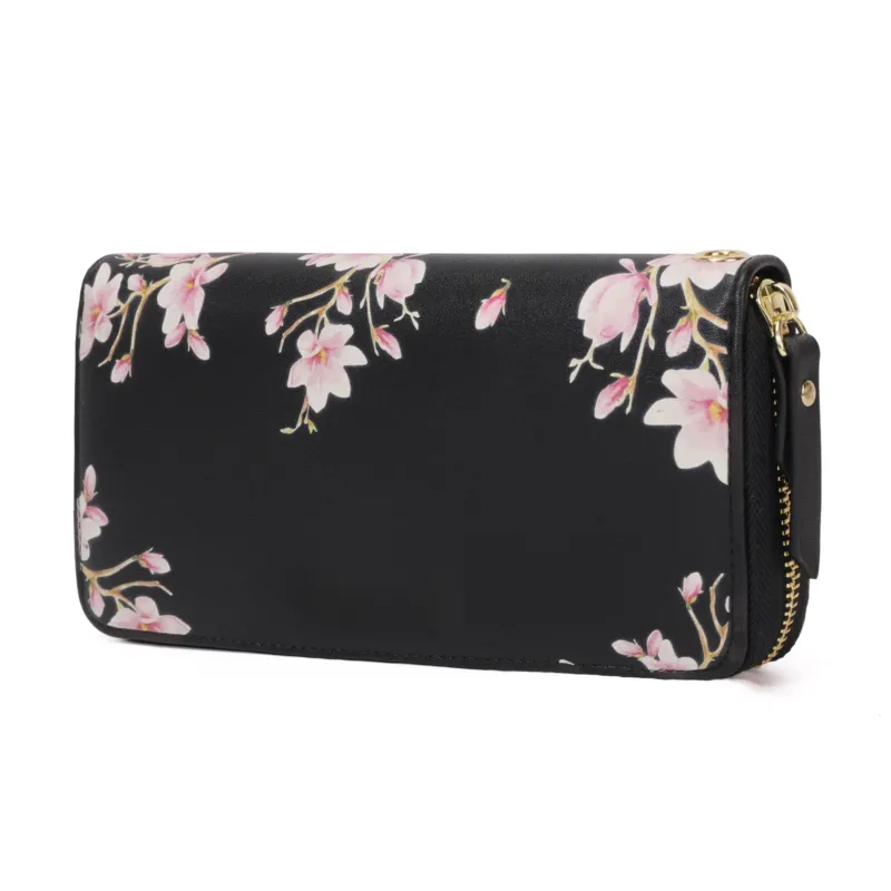 Large Purse in Long Format, Zip Wallet with RFID Blocking