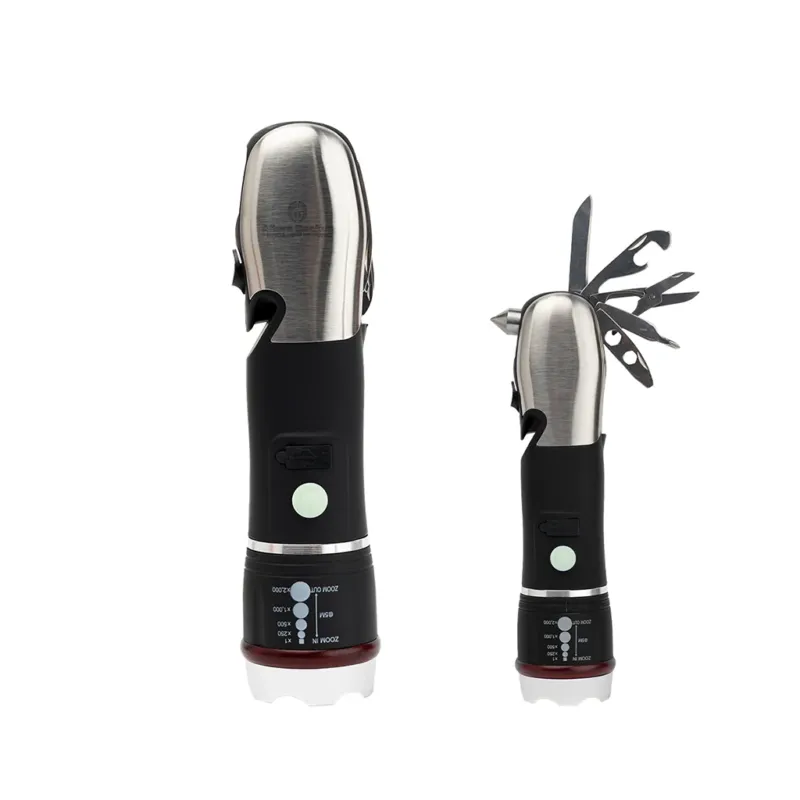 Hit Black Emergency COB Flashlight Multi-Tool 2.0