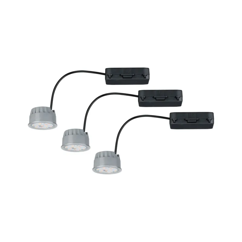 Paulmann 2Easy EBL Basis-Set Coin dim klar LED 3x7W 2700K 230V 51mm Klar/Kst