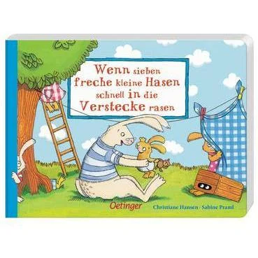Wenn sieben freche kleine Hasen schnell in die Verstecke rasen Yellow Green Oetinger