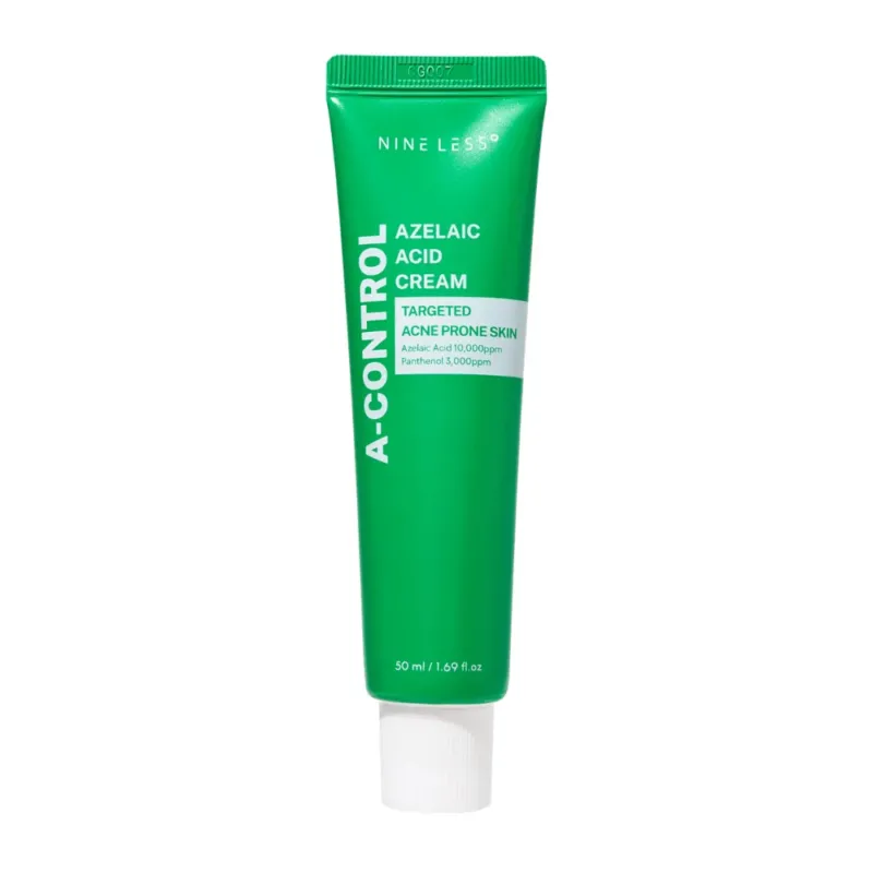 NINELESS A-Control Azelaic Acid Cream Gesichtscreme – koreanische Creme mit Azelainsäure, die hilft, Unreinheiten zu reduzieren, die Haut zu beruhigen und die Hautstruktur zu verbessern.
