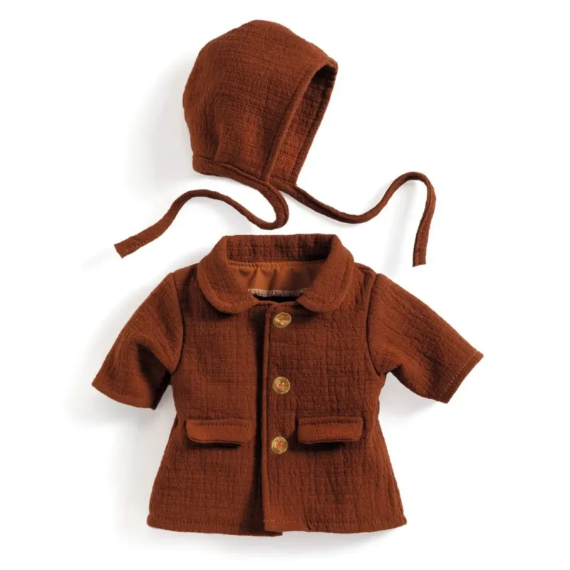 Puppenkleidung Herbst von DJECO Saddle Brown Djeco