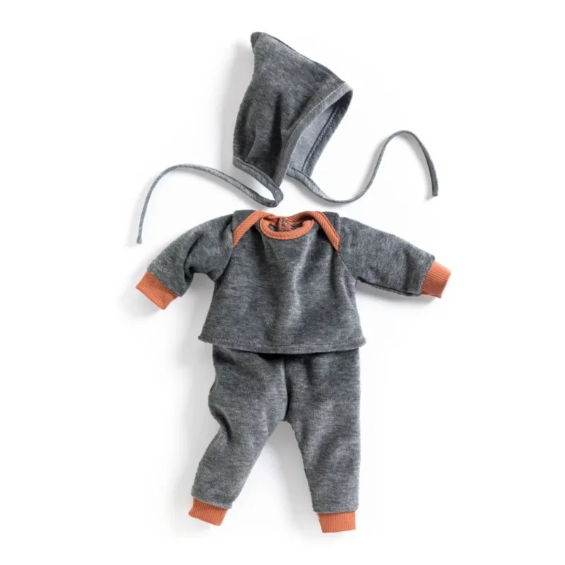 Puppenkleidung Pearl Gray von DJECO Dim Gray Djeco