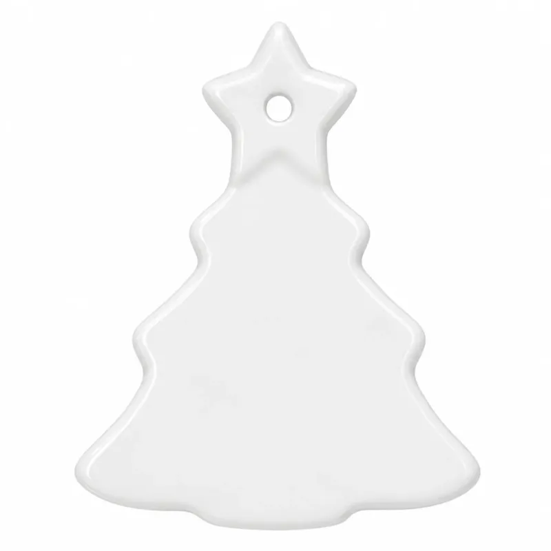 Ceramic Sublimation Hanging Ornaments - Large Tree