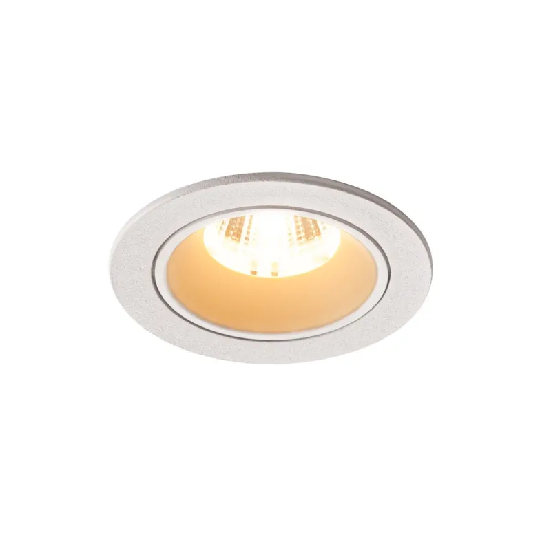 SLV NUMINOS DL S, Indoor LED Deckeneinbauleuchte weiß/weiß 3000K 20°
