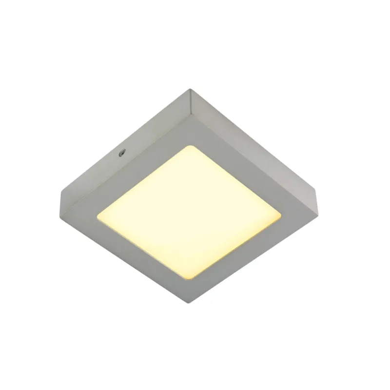 SLV SENSER Wand- und Decken- leuchte, eckig, silbergrau, 10W, 3000K