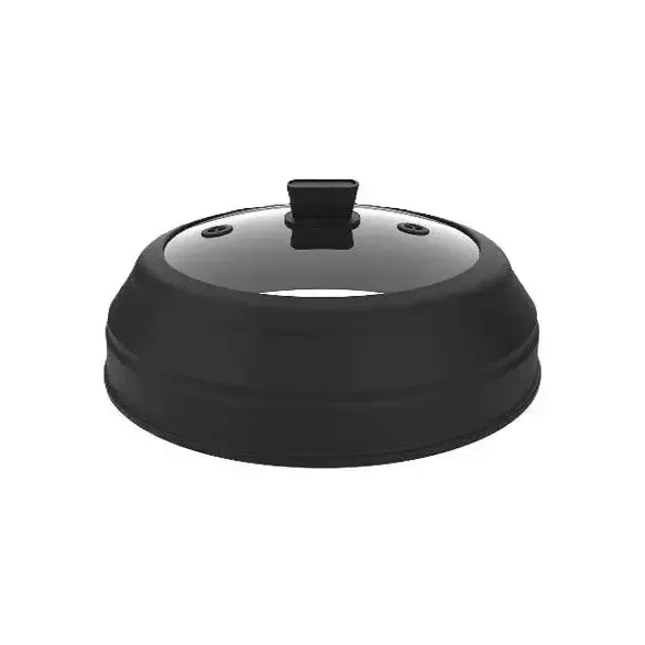 Mikrowellendeckel Abdeckhaube Silikon faltbar schwarz von Mastrad